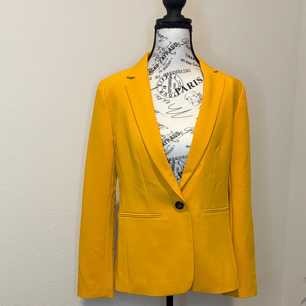Ann Taylor Vibrant Yellow Blazer